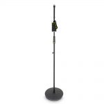 סטנד מיקרופון עם בסיס עגול Gravity MS23 צבע שחור