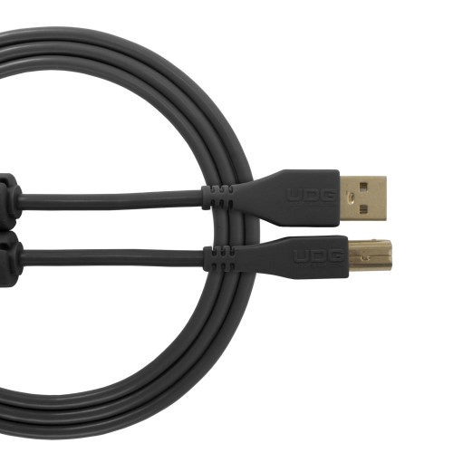 USB 2.0 A-B Black Straight 3M