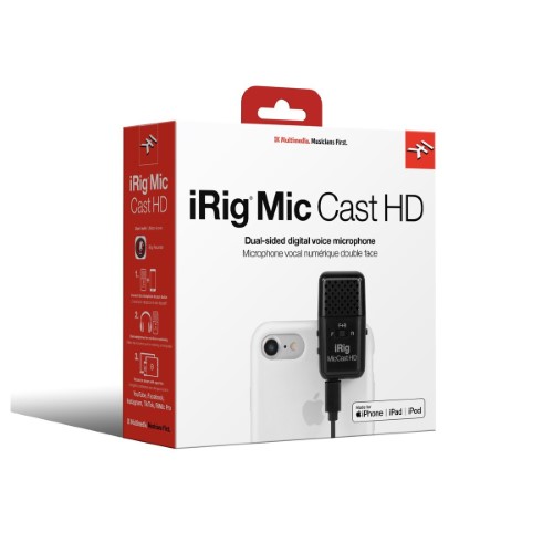 מיקרופון לטלפון IK Multimedia iRig Mic Cast HD 2 מיקרופון לטלפון IK Multimedia iRig Mic Cast HD