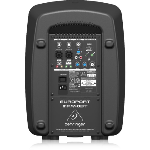 רמקול נטען Behringer MPA40BT (3) רמקול נטען Behringer MPA40BT