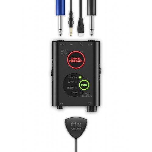 קדם מגבר לגיטרה IK Multimedia iRig Acoustic Stage 4 קדם מגבר לגיטרה IK Multimedia iRig Acoustic Stage