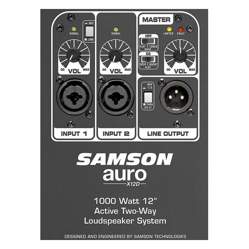 רמקול מוגבר Samson Auro X12D 3 רמקול מוגבר Samson Auro X12D