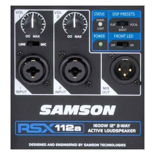 רמקול מוגבר Samson RSX112A 4 רמקול מוגבר Samson RSX112A