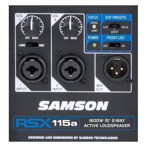 רמקול מוגבר Samson RSX115A 2 רמקול מוגבר Samson RSX115A