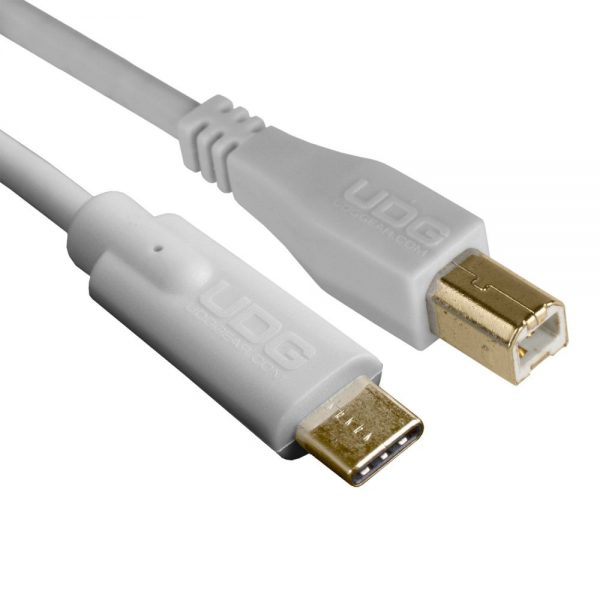 UDG Ultimate Audio Cable USB 2.0 C-B White Straight 1.5m (2)
