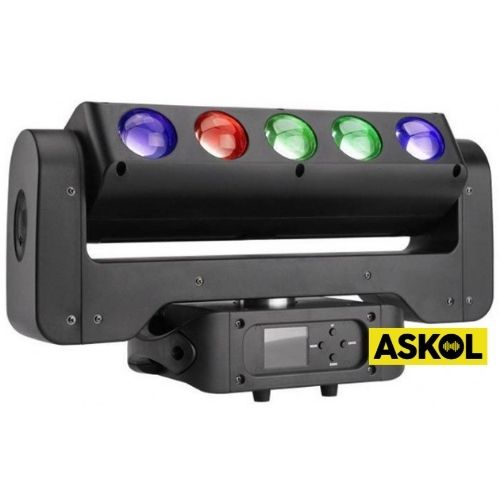 פנס חכם Lightek LED Moving RGBW 4in1 Beam And RGB Strobe