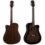 גיטרה אקוסטית מוגברת Luna Art Vintage Dreadnought Cutaway