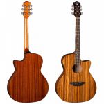 גיטרה אקוסטית מוגברת Luna Gypsy Exotic Zebrawood A/E