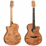 גיטרה אקוסטית מוגברת Luna High Tide Exotic Mahogany