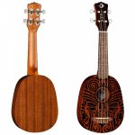 יוקללה סופרן Luna Uke Tribal Mahogany Pineapple