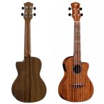 יוקללה קונצרט מוגבר Luna Uke High Tide Koa Concert