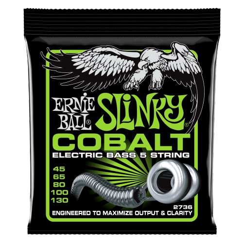 סט מיתרים לבס Ernie Ball Cobalt Slinky 5-String 45-130