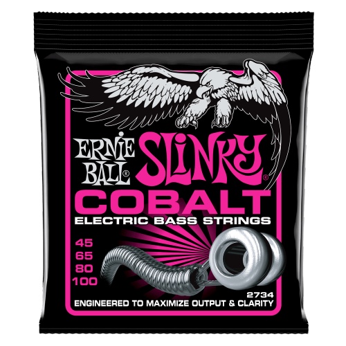 סט מיתרים לבס Ernie Ball Cobalt Super Slinky 45-100