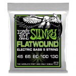 סט מיתרים לבס Ernie Ball Slinky Flatwound 5-String Bass 45-130