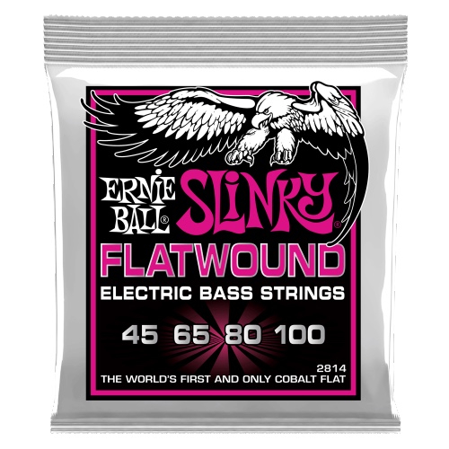סט מיתרים לבס Ernie Ball Super Slinky Flatwound 45-100