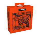 סט מיתרים לגיטרה חשמלית Ernie Ball Skinny Top Heavy Bottom 10-52 3-Pack