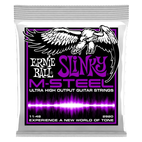 סט מיתרים לחשמלית Ernie Ball M-Steel Power Slinky 11-48