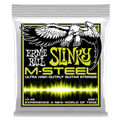 סט מיתרים לחשמלית Ernie Ball M-Steel Regular Slinky 10-46