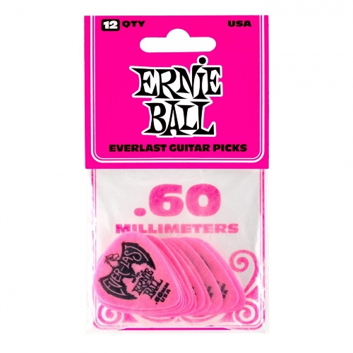 סט מפרטים Ernie Ball Pink Everlast 0.60mm 12-Pack