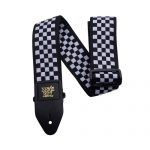 רצועה לגיטרה Ernie Ball Black & White Checkered Jacquard