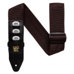 רצועה לגיטרה עם אחסון מפרטים Ernie Ball Pickholder Brown
