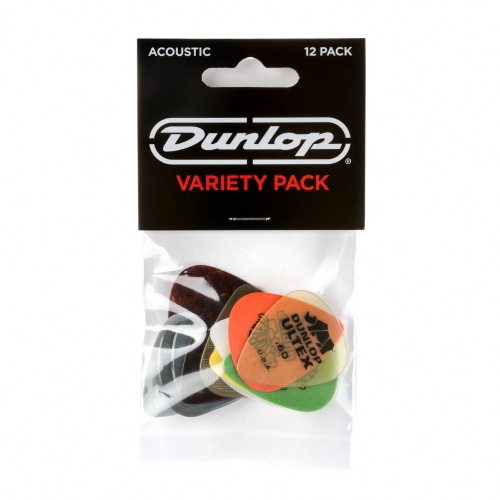 12 מפרטים לגיטרה Dunlop Acoustic Pick Variety Pack