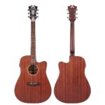 גיטרה אקוסטית מוגברת D'Angelico Premier Bowery LS Natural