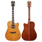 גיטרה אקוסטית מוגברת D'Angelico Premier Bowery Vintage Natural