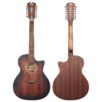 גיטרה אקוסטית מוגברת D'Angelico Premier Fulton LS Aged Mahogany