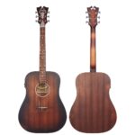 גיטרה אקוסטית מוגברת D'Angelico Premier Lexington LS Aged Mahogany