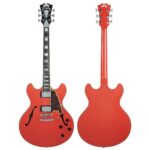 גיטרה חשמלית D'Angelico Premier DC Fiesta Red