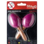 זוג ביצי מרקס מפלסטיק בצבע סגול Stagg EGG-MA SMG