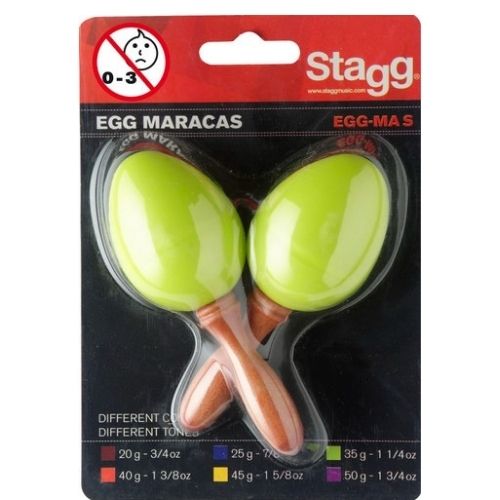 זוג ביצי מרקס מפלסטיק בצבע צהוב Stagg EGG-MA SGR