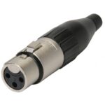 מחבר XLR נקבה Amphenol AC3F