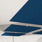 פאנל אקוסטי לתקרה Artnovion Azores Double SQR - Cloud MP