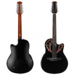 גיטרה אקוסטית מוגברת Ovation Celebrity Elite 12-String Mid Depth Black