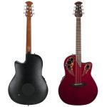 גיטרה אקוסטית מוגברת Ovation Celebrity Elite Mid Depth Ruby Red