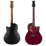 גיטרה אקוסטית מוגברת Ovation Celebrity Elite Super Shallow Ruby Red