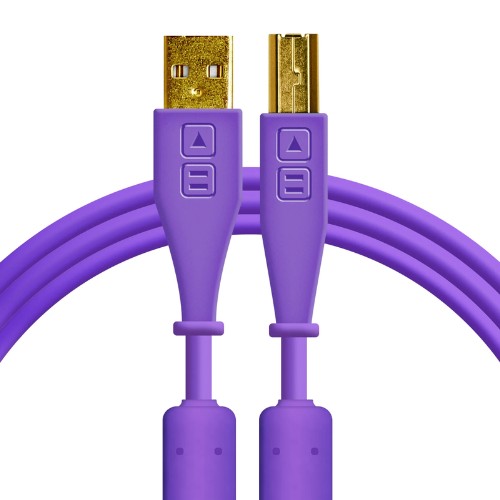 USB-A to B Purple