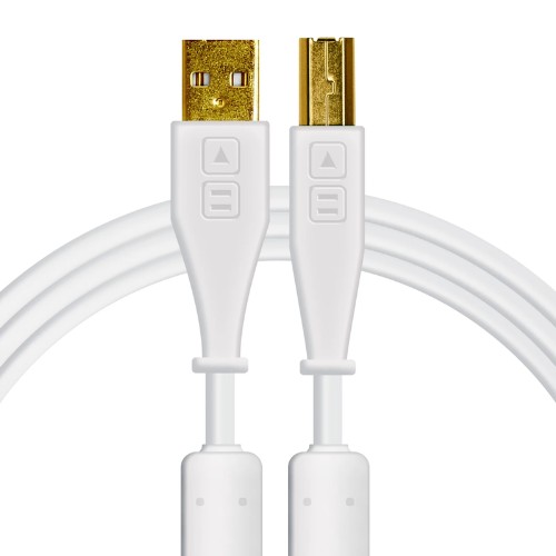 USB-A to B White