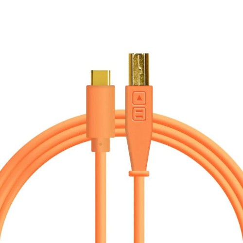 USB-C to B Neon Orange