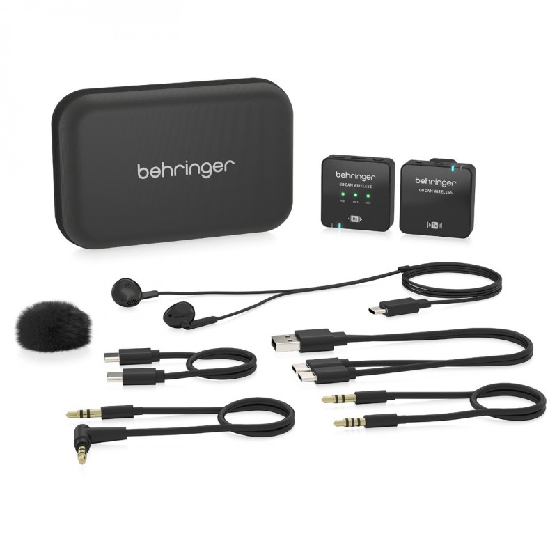 מערכת מיקרופון אלחוטית ליוצרי תוכן וצילום Behringer GO CAM WIRELESS (6)