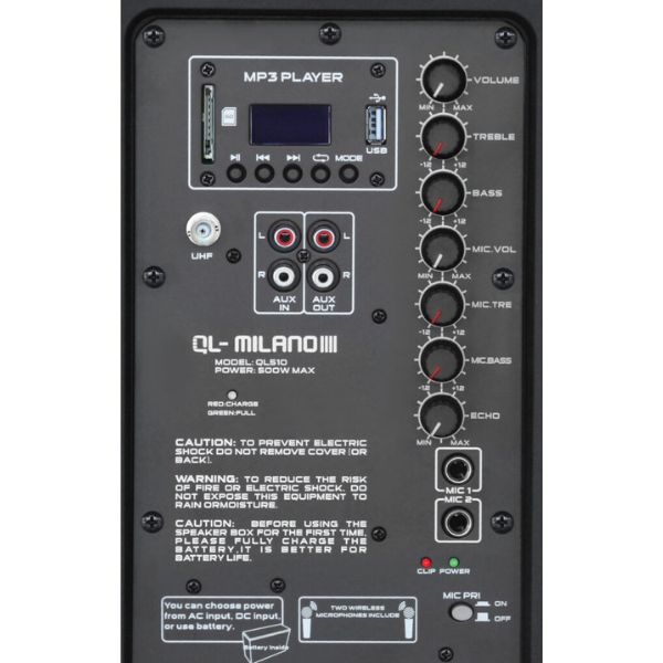 בידורית מקצועית QL-Milano QL-510 500W (6)