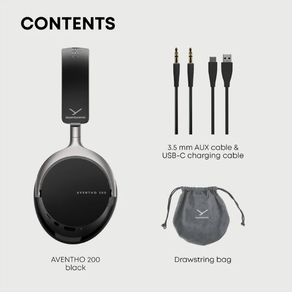 אוזניות אלחוטיות beyerdynamic AVENTHO 200 Black (4)