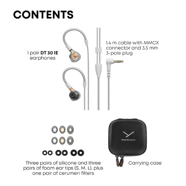 אוזניות In-Ear מקצועיות Beyerdynamic DT 30 IE (3)