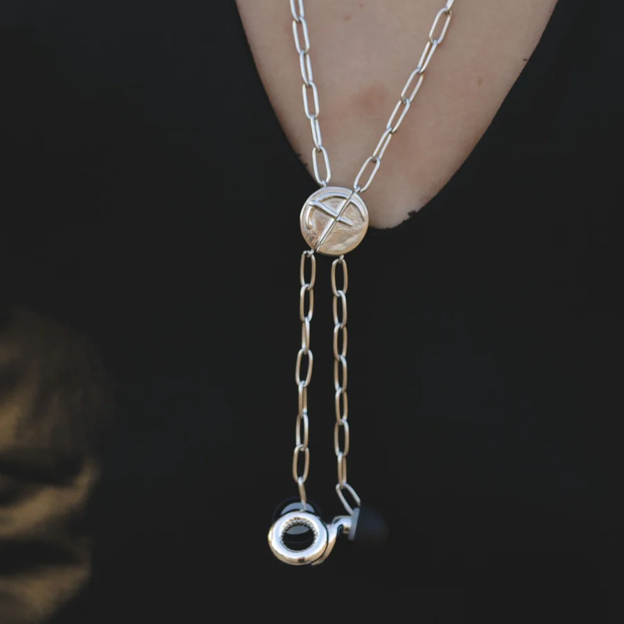 שרשרת לאטמי אוזניים AudioFeel Chain Silver (3)
