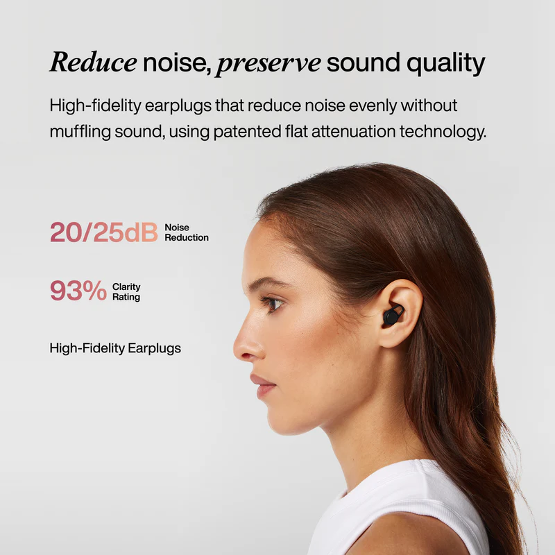 אטמי אוזניים Hears One Jet Black (3)