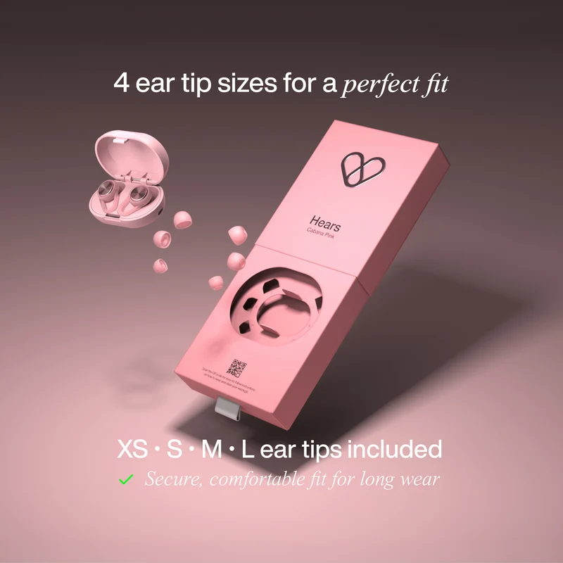 אטמי אוזניים Hears Plus Cabana Pink (3)