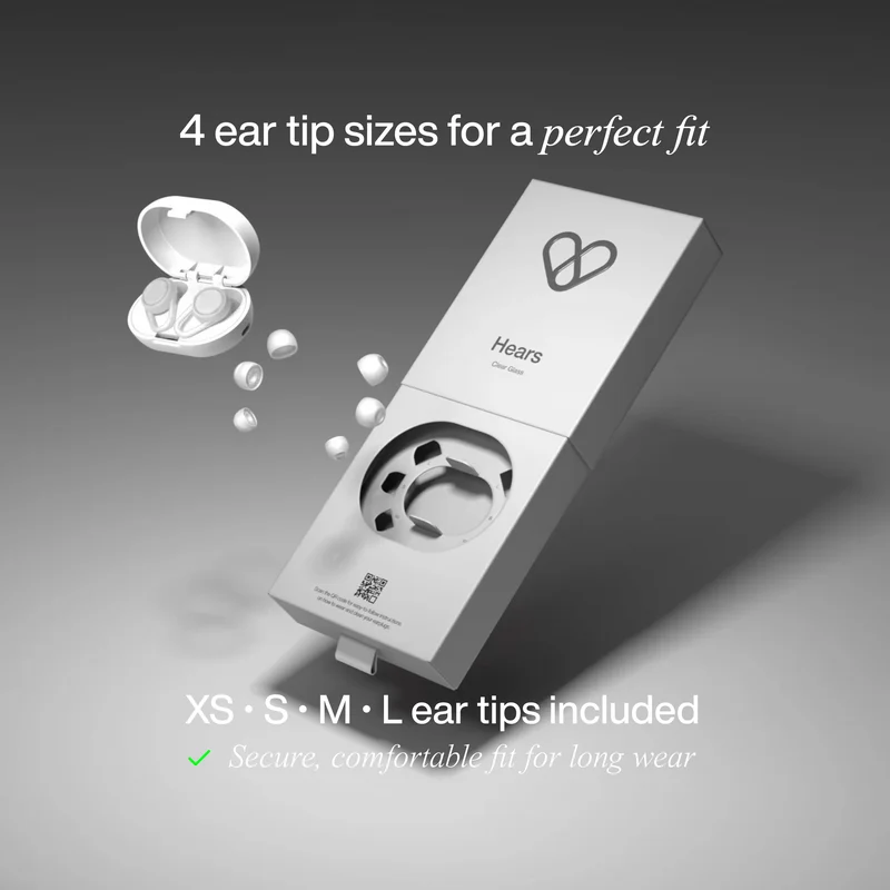 אטמי אוזניים Hears Plus Clear Glass (3)