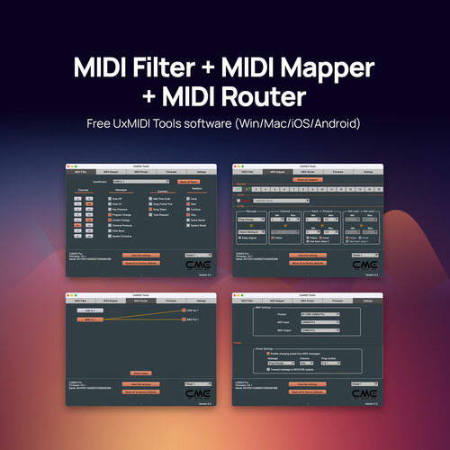 כבל וממשק MIDI חכם CME C2MIDI Pro USB-C 3